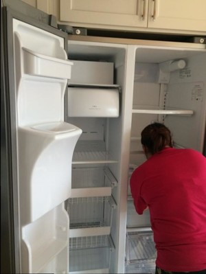 Cleaning refrigerator